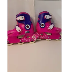 Pattini Decathlon Rosa 26/28 (Possibilità Di Spostare 2 Ruote Dietro)