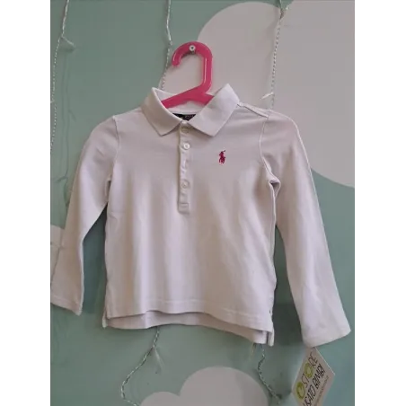 Maglia Maniche Lunghe Bianca Ralph Lauren 3 A