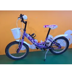 Bicicletta Baby Bunny Con Cestino Lilla 16"