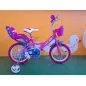 Bicicletta Dino Bikes Peppa Pig Con Cestino e Porta Bambole 14"