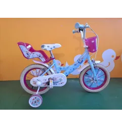 Bicicletta Frozen Con Cestino e Porta Bambole 14"