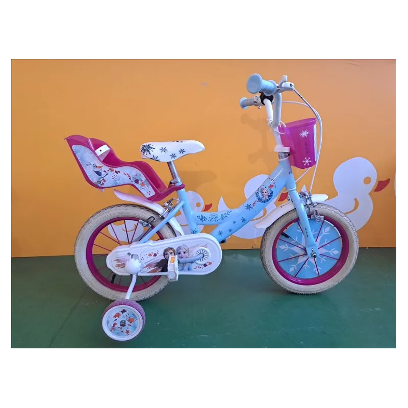 Bicicletta Frozen Con Cestino e Porta Bambole 14"