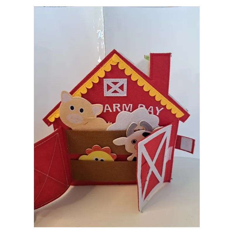 Libro Montessori Interattivo Fattoria In Feltro