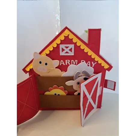 Libro Montessori Interattivo Fattoria In Feltro