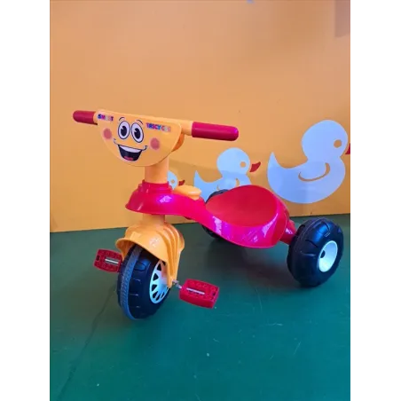 Triciclo Smile Rosso E Giallo