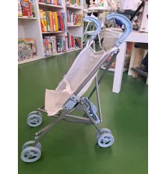 Passeggino Bambole Bianco e Azzurro