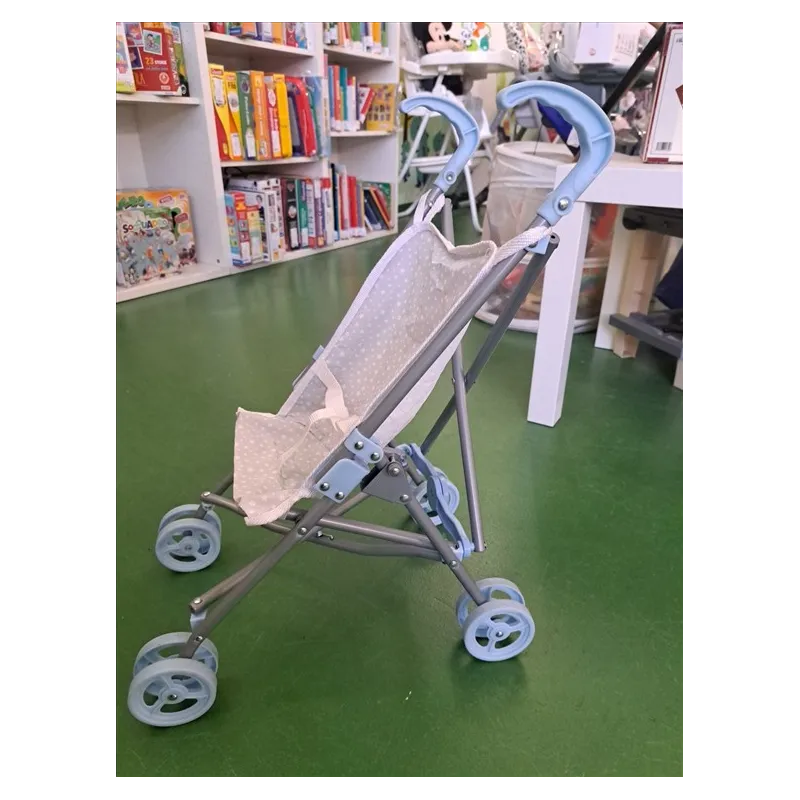 Passeggino Bambole Bianco e Azzurro