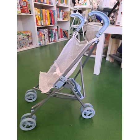 Passeggino Bambole Bianco e Azzurro