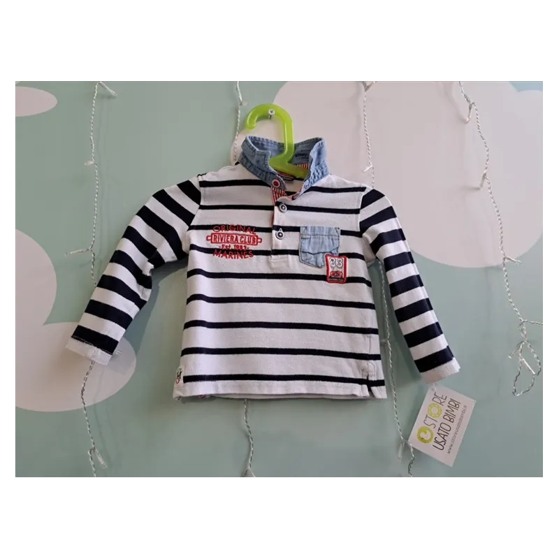 MAglia Maniche Lunghe A Righe Original Marines 9-12 M