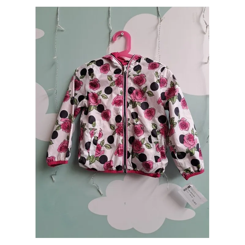 Giubbino Antipioggia/vento Con Rose Chicco 4 A