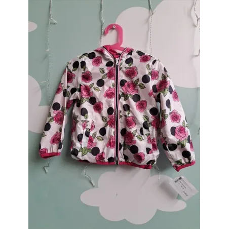 Giubbino Antipioggia/vento Con Rose Chicco 4 A
