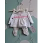 Completo (maniche Lunghe + Pantalone) Chicco Rosa Fiori 1 Mese