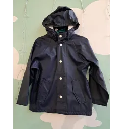 Impermeabile Blu Con Bottoni 5-6 A