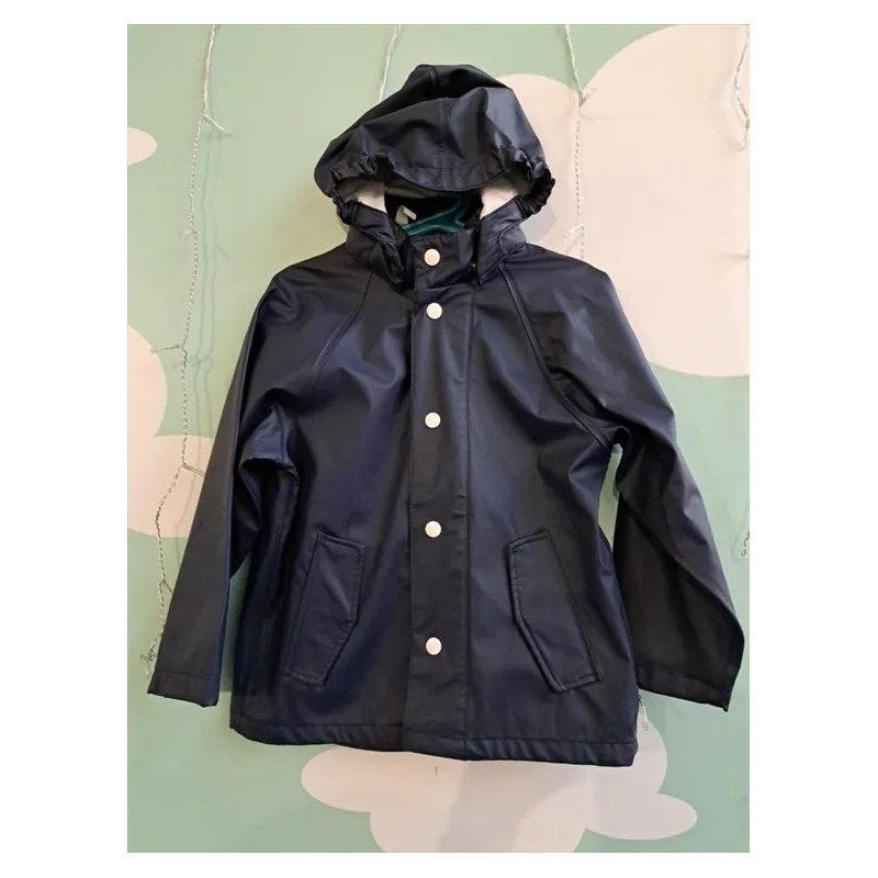 Impermeabile Blu Con Bottoni 5-6 A