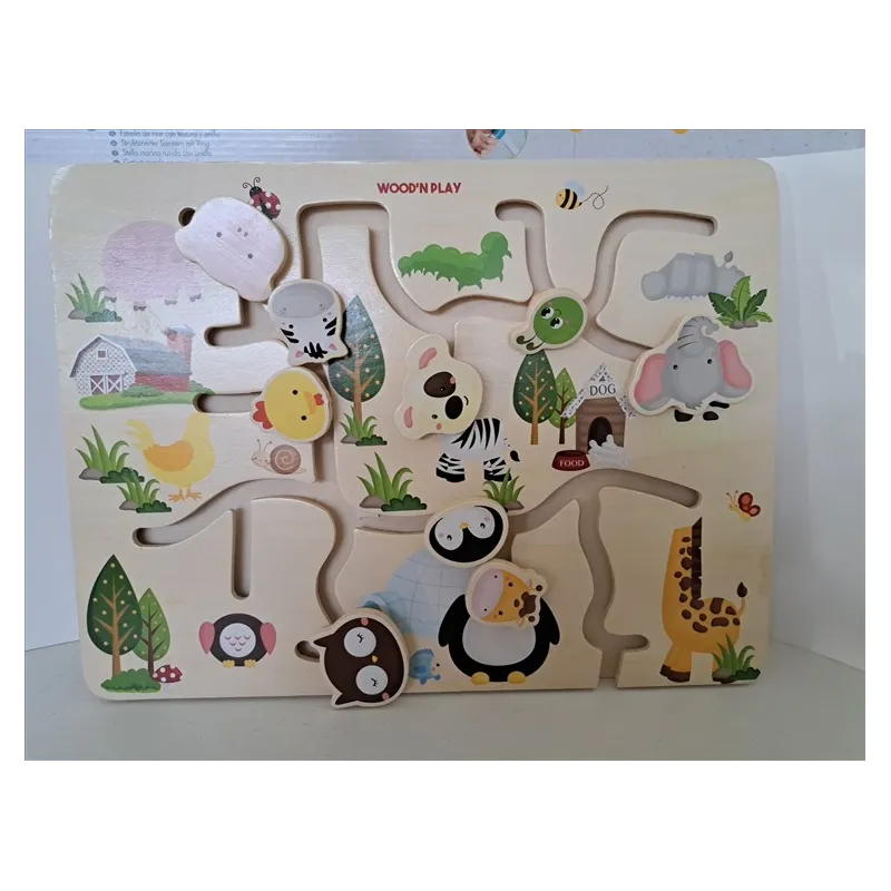 Gioco In Legno Labirinto Animali