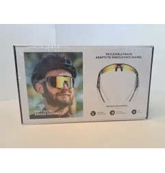 Occhiali Da Sole Sportivi Per Adultp Unico Con bluetooth Per Collegarli Al Cellulare Nuovo