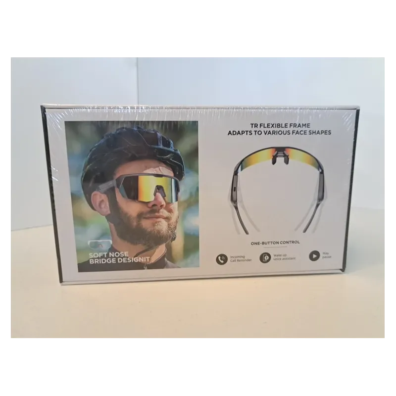 Occhiali Da Sole Sportivi Per Adultp Unico Con bluetooth Per Collegarli Al Cellulare Nuovo