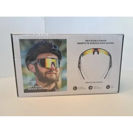 Occhiali Da Sole Sportivi Per Adultp Unico Con bluetooth Per Collegarli Al Cellulare Nuovo