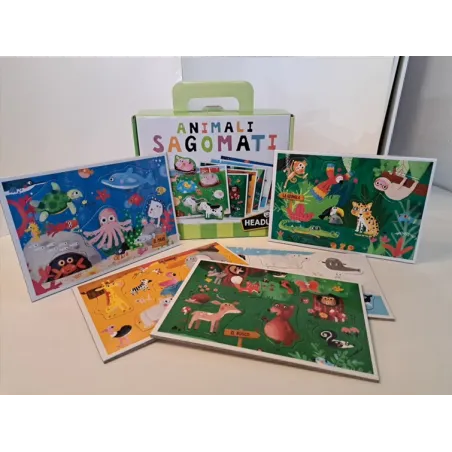 Gioco Headu Animali Sagomati Nuovo