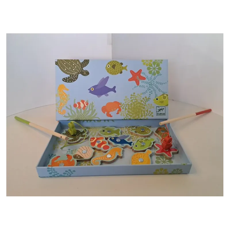 Gioco Pesca Magnetica In Legno Djeco