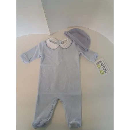 Tutina Azzurra Con Cappellino Nicoletta Fanna 1 M