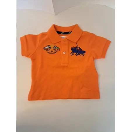 Polo Arancione Raplh Lauren 3 M Nuova