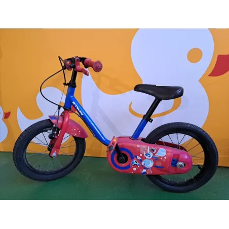 Bicicletta B Twin Bianca e Rossa 14" - Segni Di Utlizzo