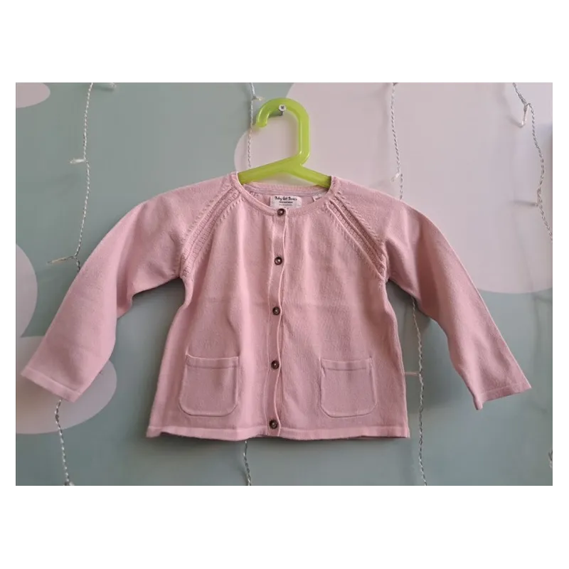 Cardigan Rosa Con Bottoni 18-24 M