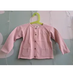 Cardigan Rosa Con Bottoni 18-24 M
