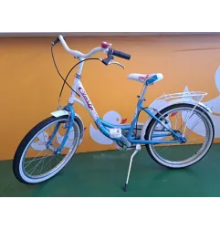 Bicicletta Cinzia Bianca Azzurra 20"