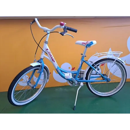 Bicicletta Cinzia Bianca Azzurra 20"