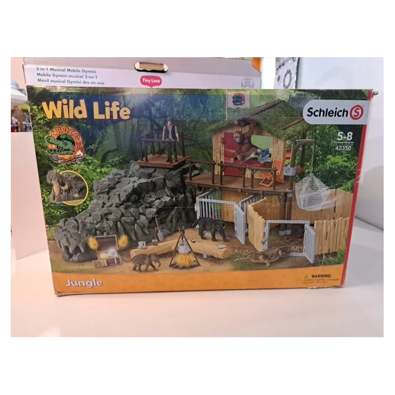 Stazione Di Ricerca Croco Nella Giungla 42350 SCHLEICH - MANCA ELEFANTE E PANTERA