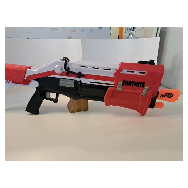 Fucile Con Mirino Nerf Fortnite Bianco e Rosso