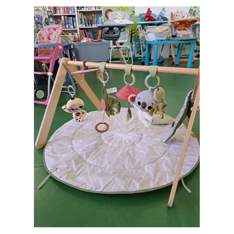 Palestrina Tiny Love Boho Chic Gymini Con Tappeto, Arco Giochi In Legno e Sonagli Attività