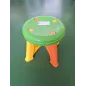 Sgabellino In Plastica Verde e Arancione