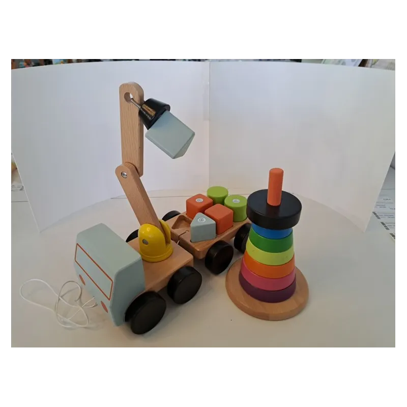 Giochi Ikea In Legno: Impilabile + Gru Con Cubotti