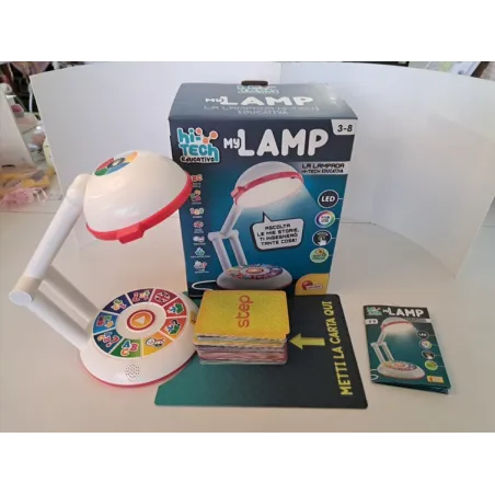 Lampada Interattiva My Lamp, 3-6 Anni Con Alfabeto e Parole, Numeri, Logica, Fiabe Nuova