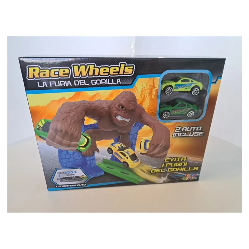 Pista Macchinine La Furia Del Gorilla Con 2 Macchinine Nuova