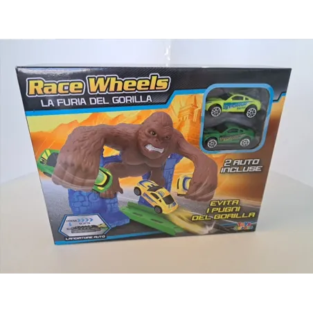 Pista Macchinine La Furia Del Gorilla Con 2 Macchinine Nuova