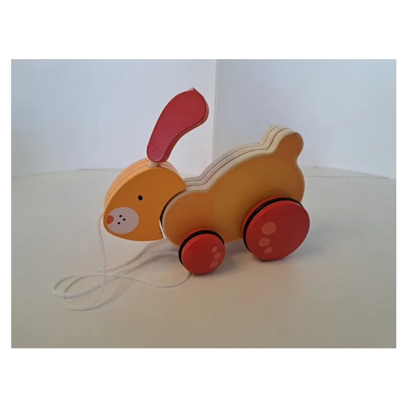 Gioco In Legno Coniglietto Da Trainare