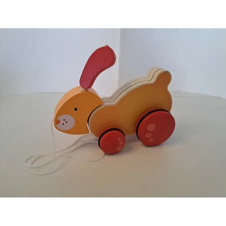Gioco In Legno Coniglietto Da Trainare