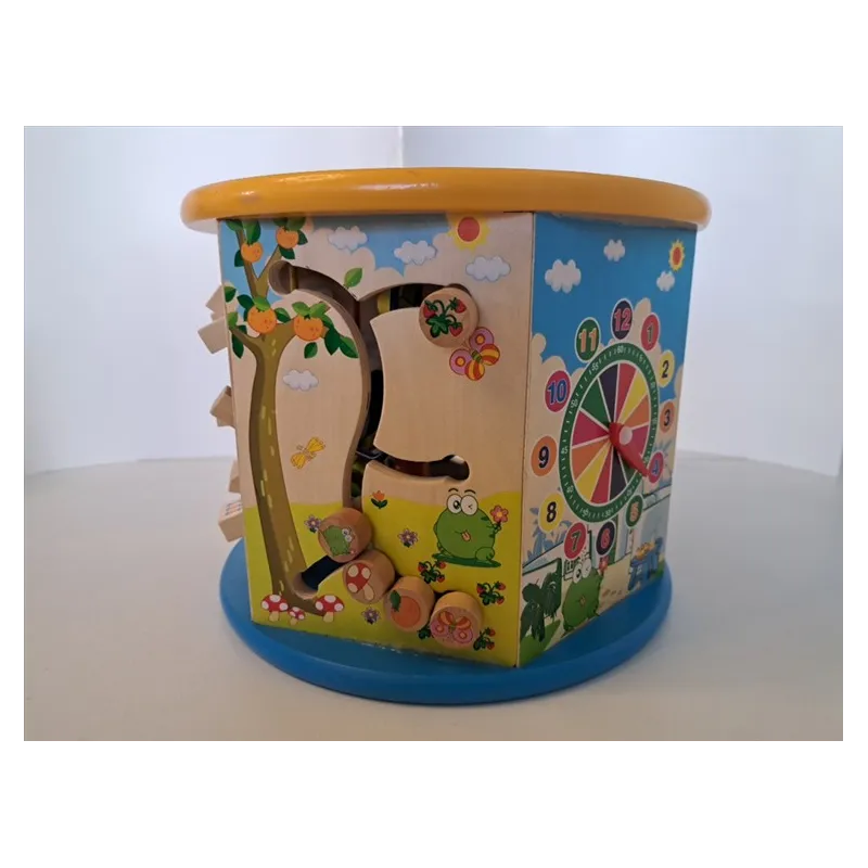 Gioco In Legno Esagono Multiattività Con Abaco, Incastri, Rotelle, Numeri,Dama GREEN SERIS