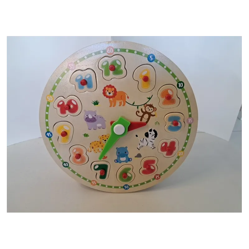 Orologio In Legno Con Incastri