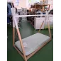 Lettino Montesseriano Tepee 140x70 Con Incluso Materass, Coprimaterasso e Lenzuolo a Sacco