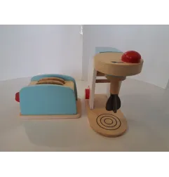 Kit Cucina In Legno: Tostapane e Impastatrice