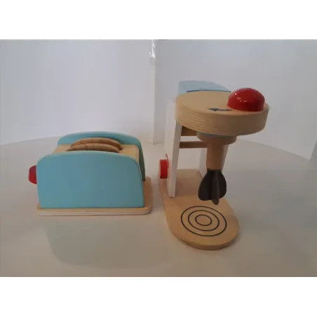 Kit Cucina In Legno: Tostapane e Impastatrice