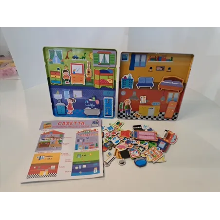 Gioco Magnetico Casetta - 5 Giochi