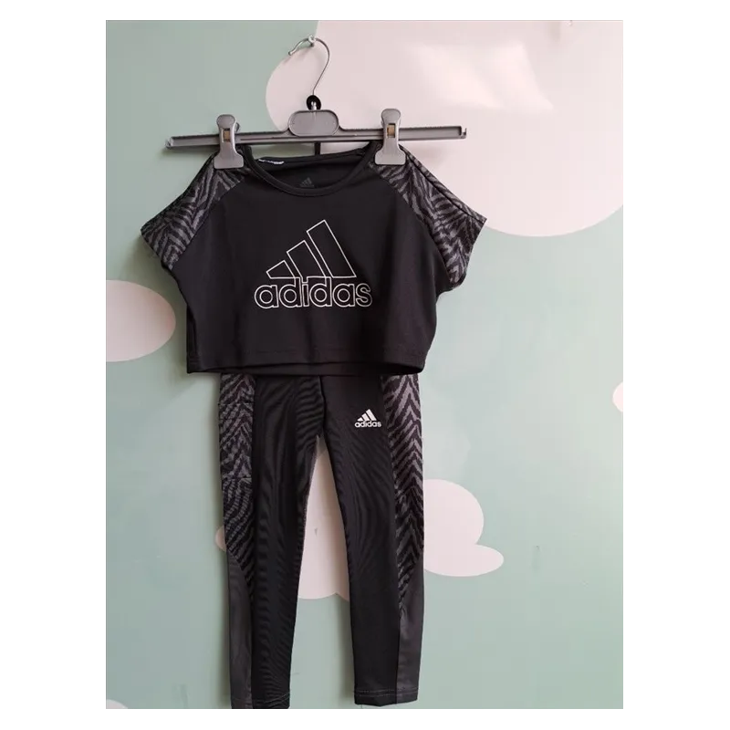 Completo Sportivo Adidas Leggings e T Shirt Corta 4/5 A