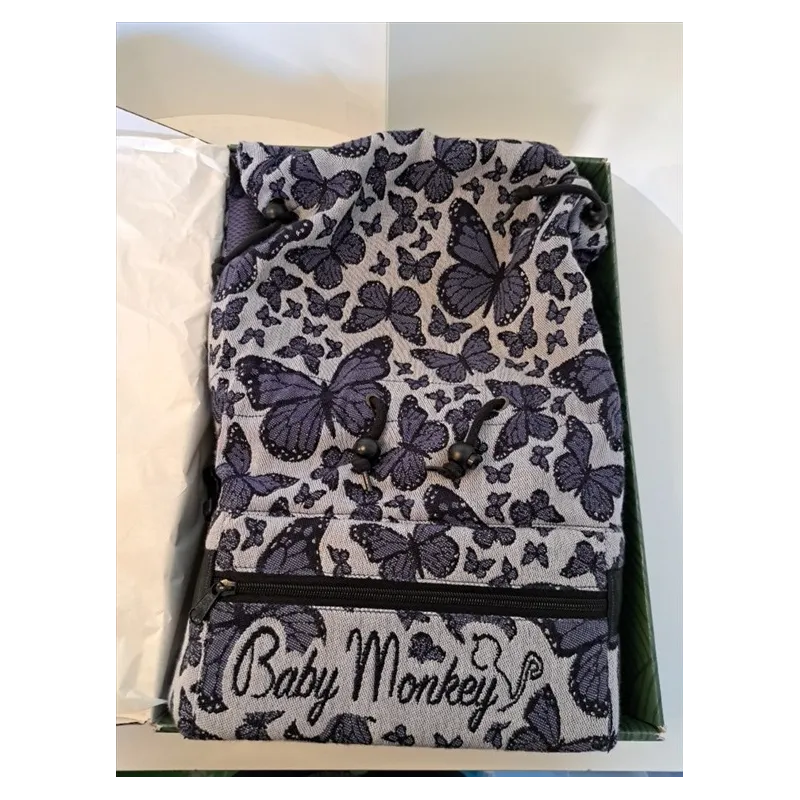 Marsupio Baby Monckey Regolo Fantasia Violetto Con Farfalle Marsupio Baby Monckey Regolo Fantasia Violetto Con Farfalle