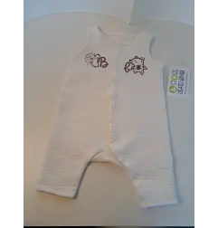 Tutina Bianca Trapuntatina Au Meme Du Pareil Riccio Orsetto 3 M / 59 Cm